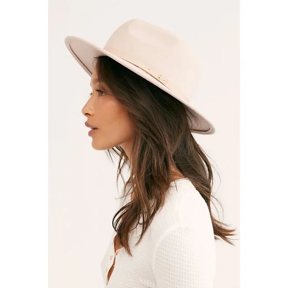 Free People Wythe Leather Band Felt Hat display picture 1